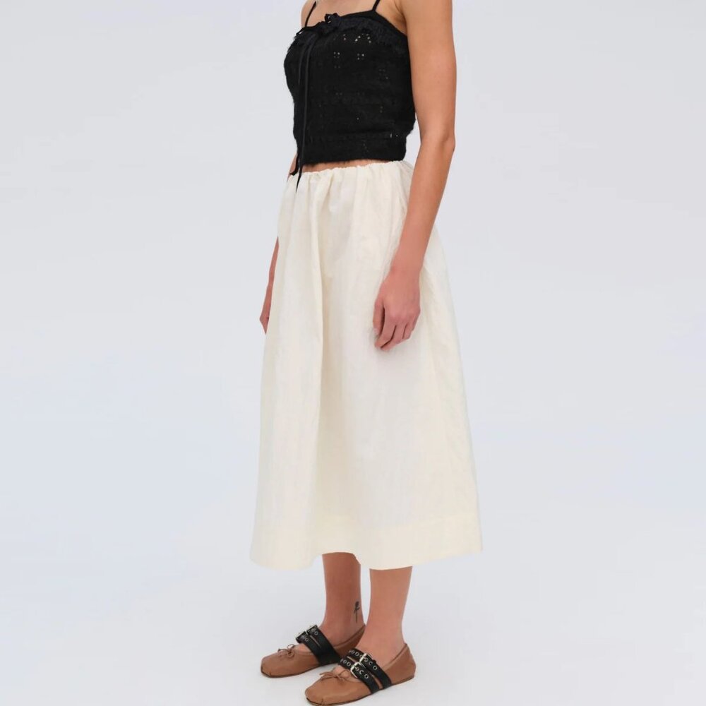 For Love & Lemons Billie Poplin Midi Skirt NWT